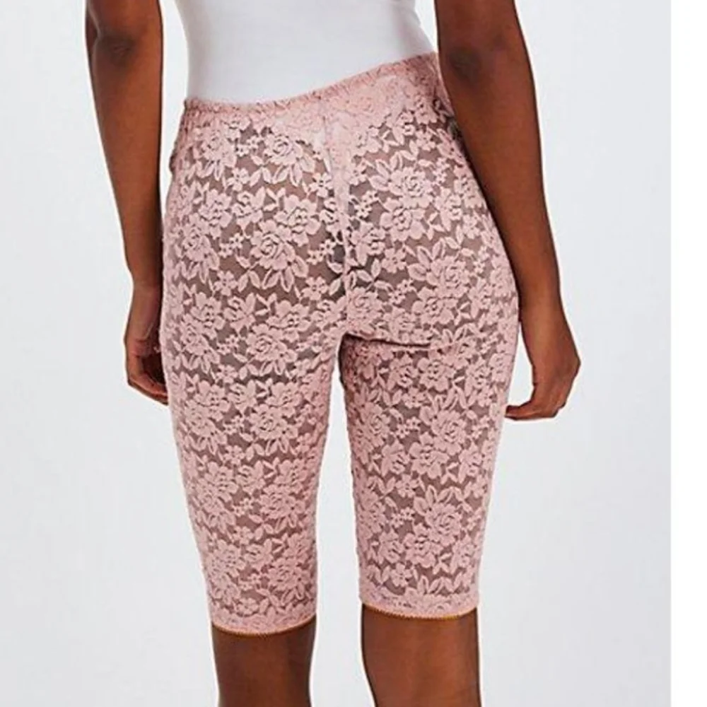 NEW Intimately Free People All Day Lace Capris green M - Picture 7 of 9